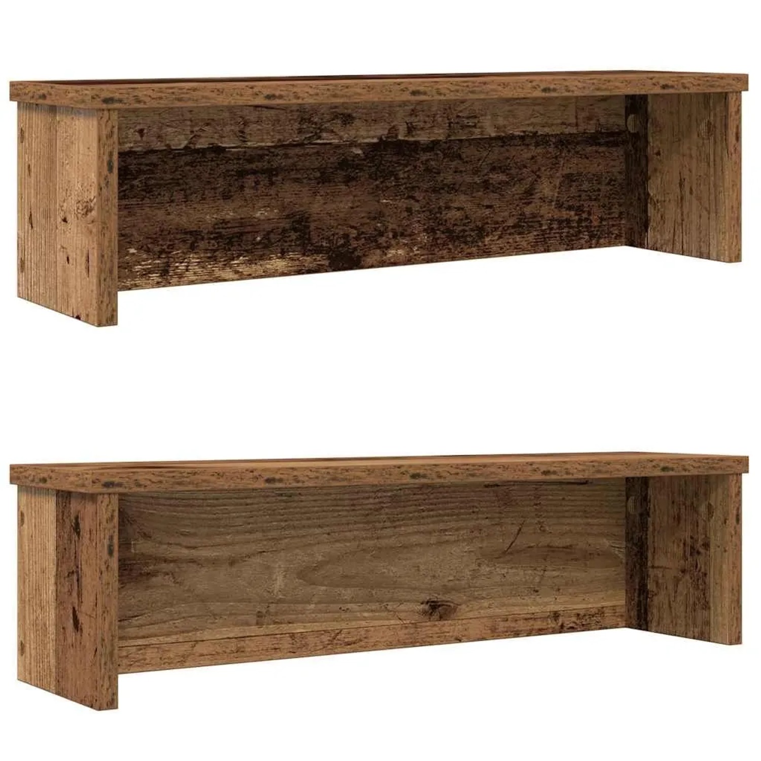 vidaXL Küchenregale Stapelbar 2 Stk Altholz-Optik 50x15x16 cm 860496