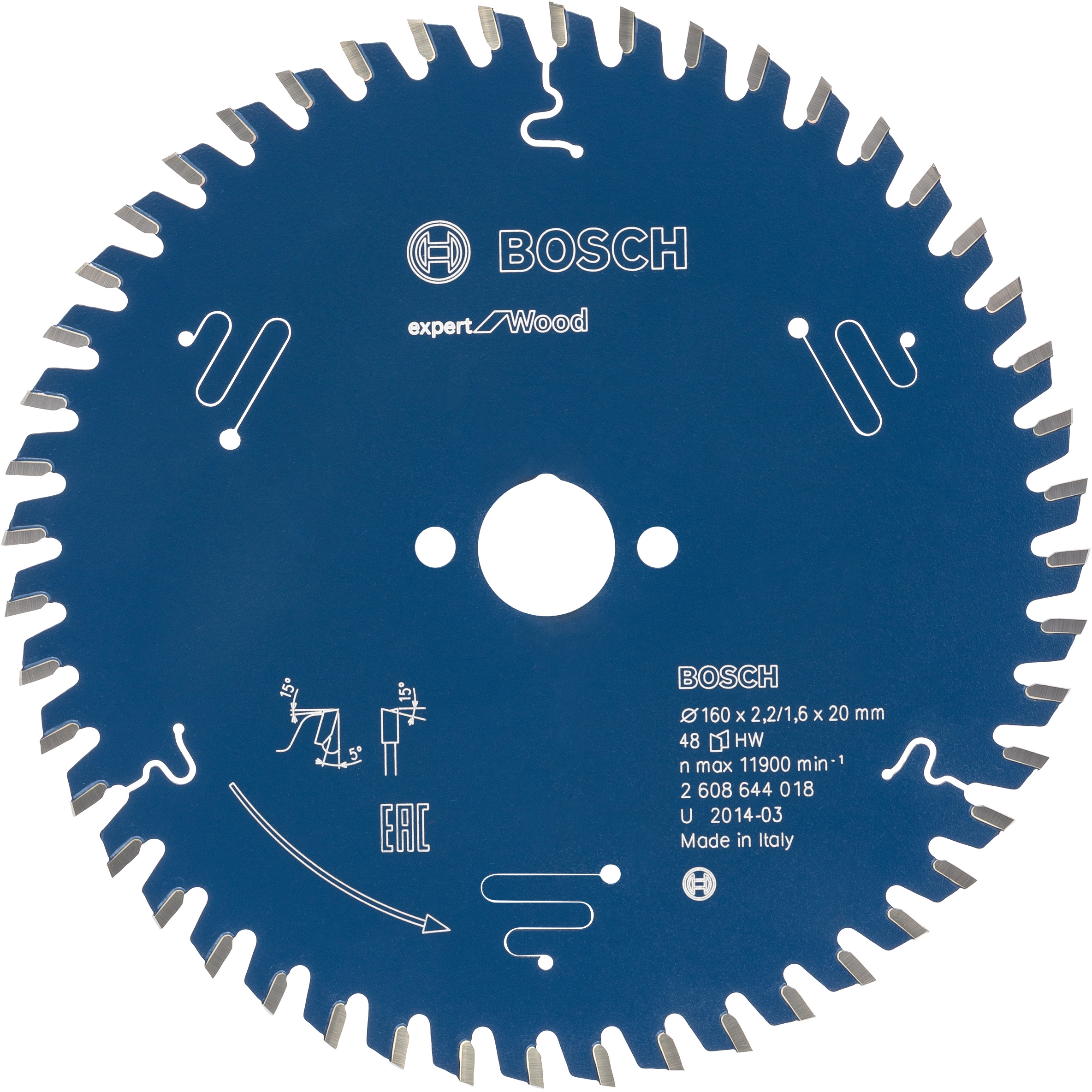 Bosch Kreissägeblatt Expert for Wood 160 mm x 20 mm x 2,2 mm kaufen bei OBI
