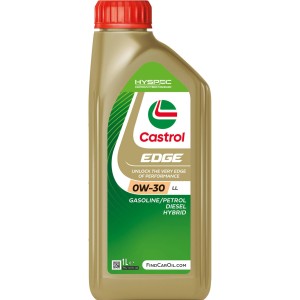 Castrol Edge 0W-30 LL Motoröl, 1 Liter Flasche für Benzin-, Diesel- und Hybridmotoren.