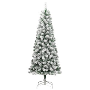 Beschneiter, klappbarer, künstlicher Weihnachtsbaum, 210 cm hoch.