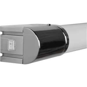 Detailaufnahme: Trio LED-Wandleuchte Piera, Chrom, mit Schalter. Bad-Wandleuchte.