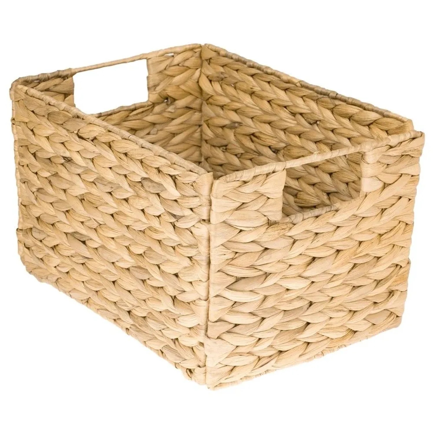 HMF 37242 Aufbewahrungskorb Faltbarer Korb Geflochten Wasserhyazinthe Seegras Größe M 32 x 23 x 20 cm