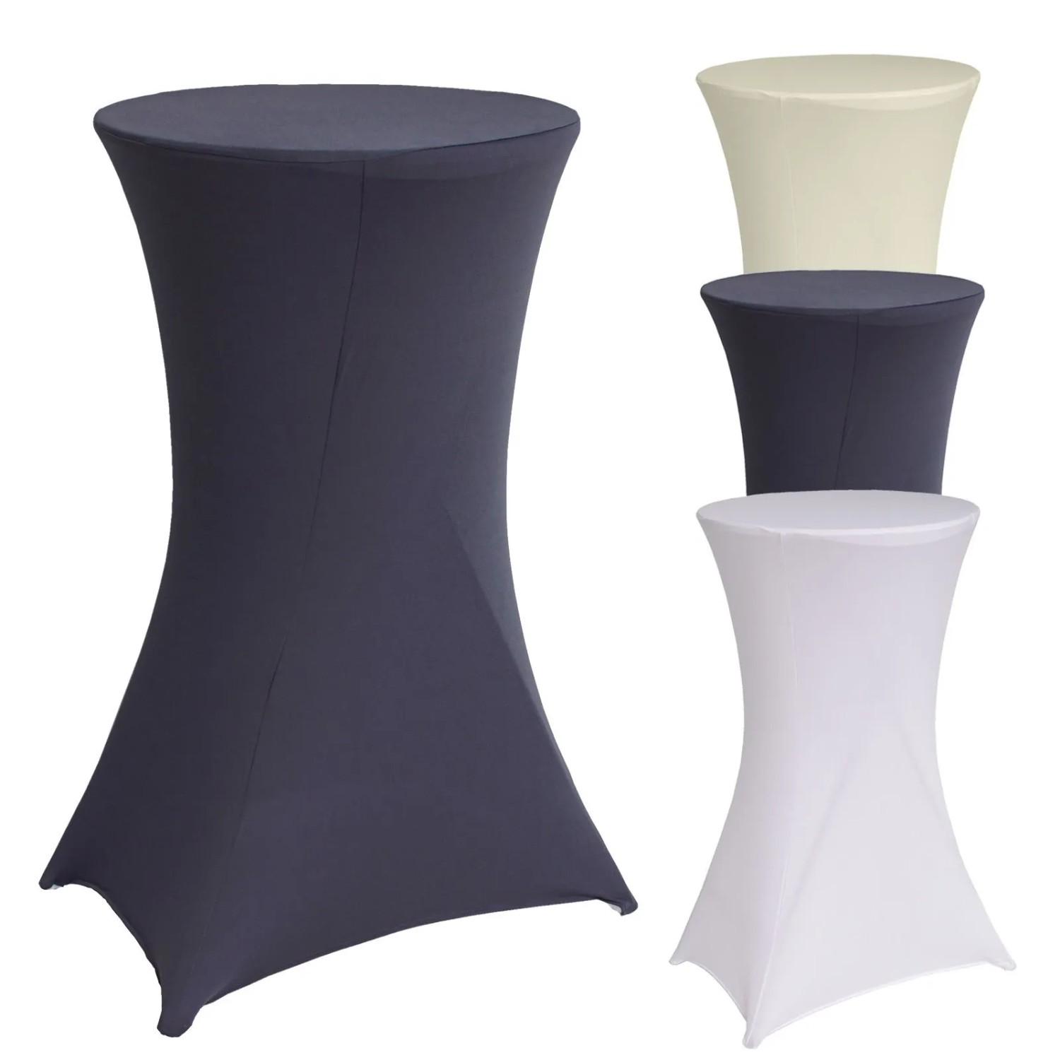 TRUTZHOLM Stehtischhusse 60cm Husse Grau