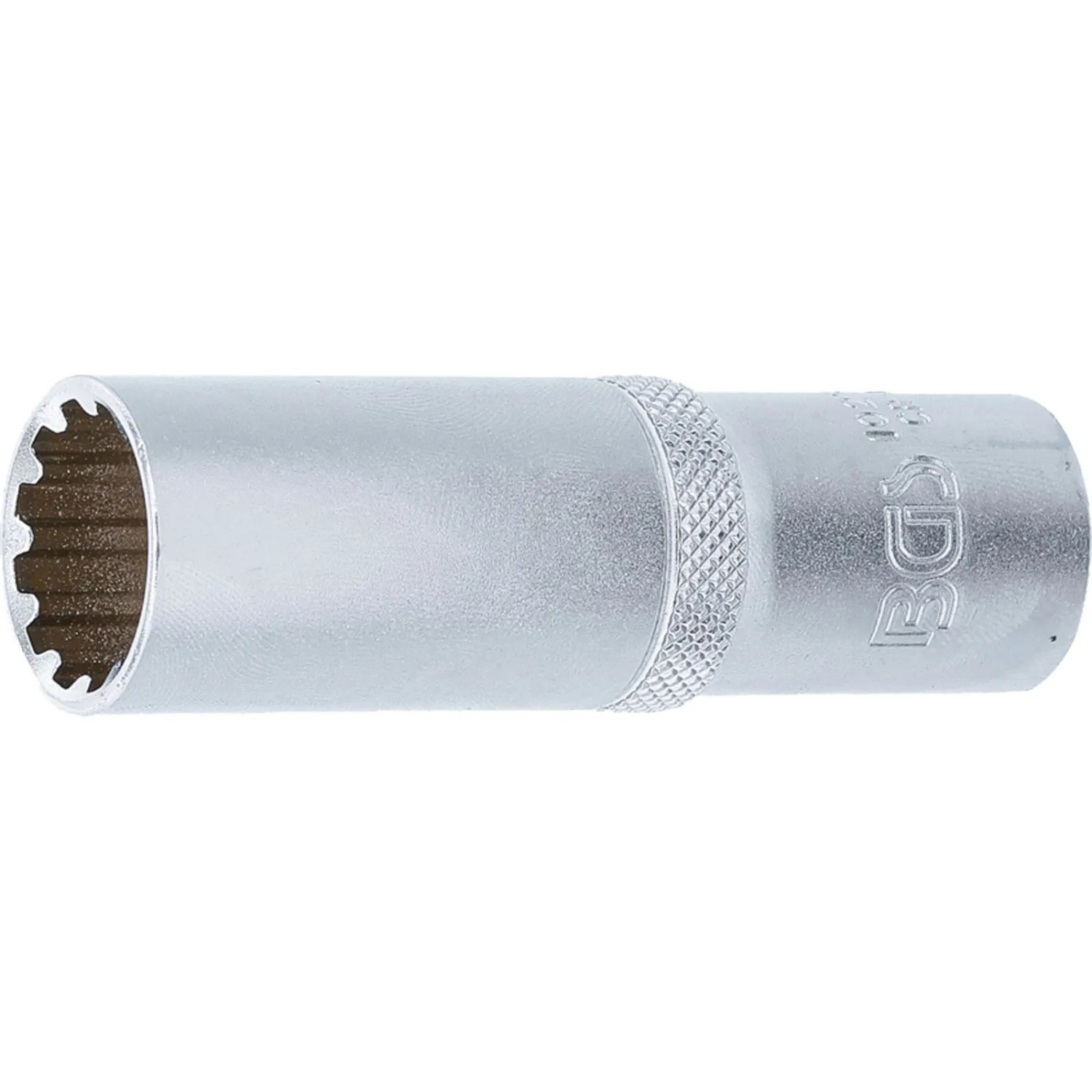 BGS Steckschlüssel Einsatz Gear Lock Tief Antrieb Innenvierkant 12 5 Mm  1 2 Zoll  SW 17 Mm 10257