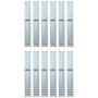vidaXL Bodenanker L-Form für Spielturm 12 Stk Stahl 5 x 5 x 50 cm 142302