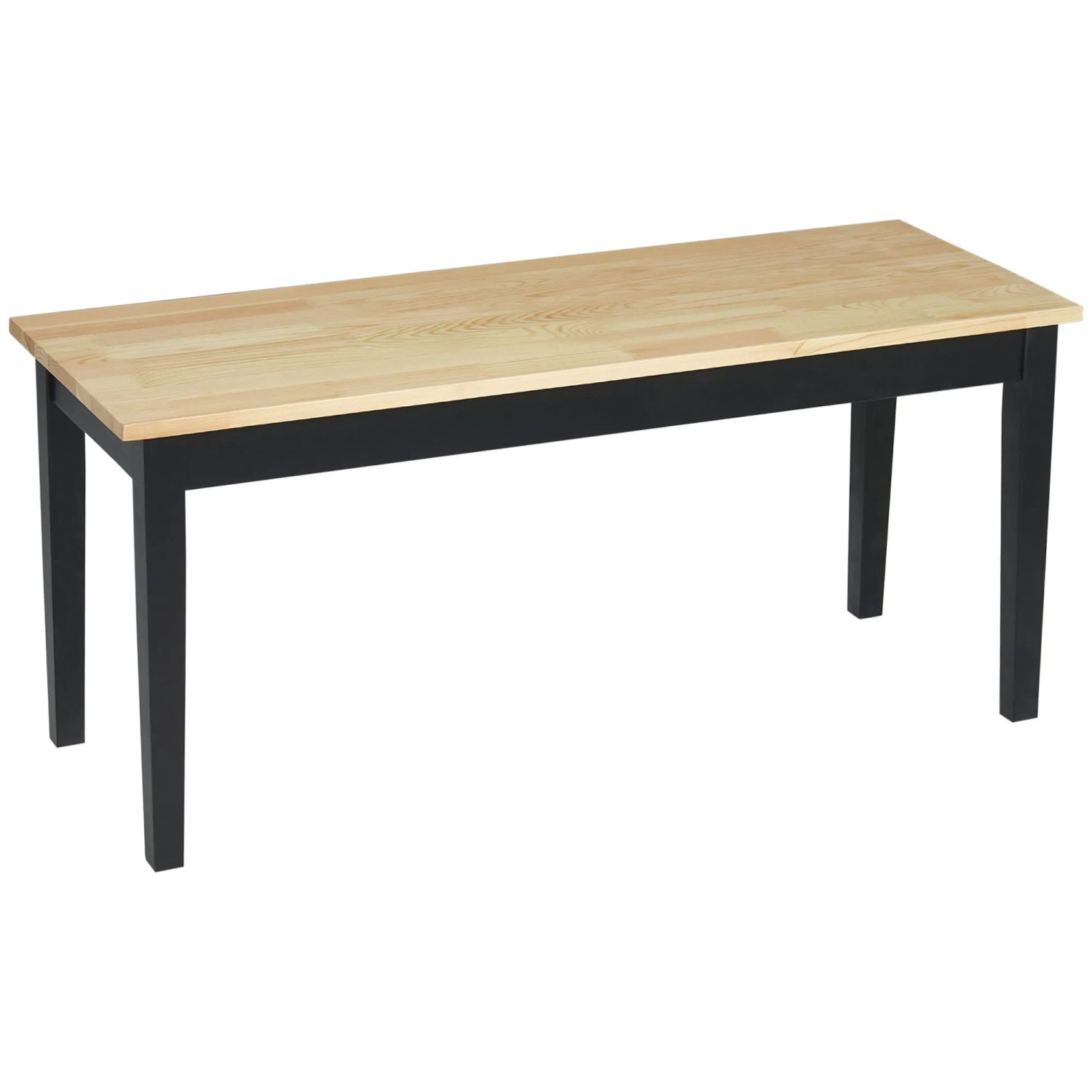 HOMCOM Sitzbank 2-Sitzer 102 x 36 x 45 cm bis 220 kg Belastbar