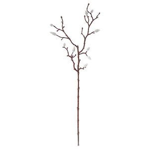 Mica Decorations Weide Creme, 64 cm, Kunstpflanze mit kleinen, cremefarbenen Blüten.