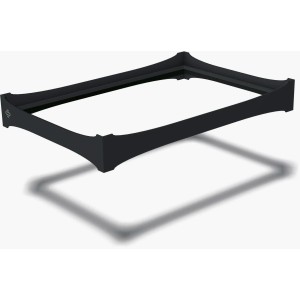 Schwarzer Eurobox-System Adapterring für 40x30 cm Box zur Volumenvergrößerung.