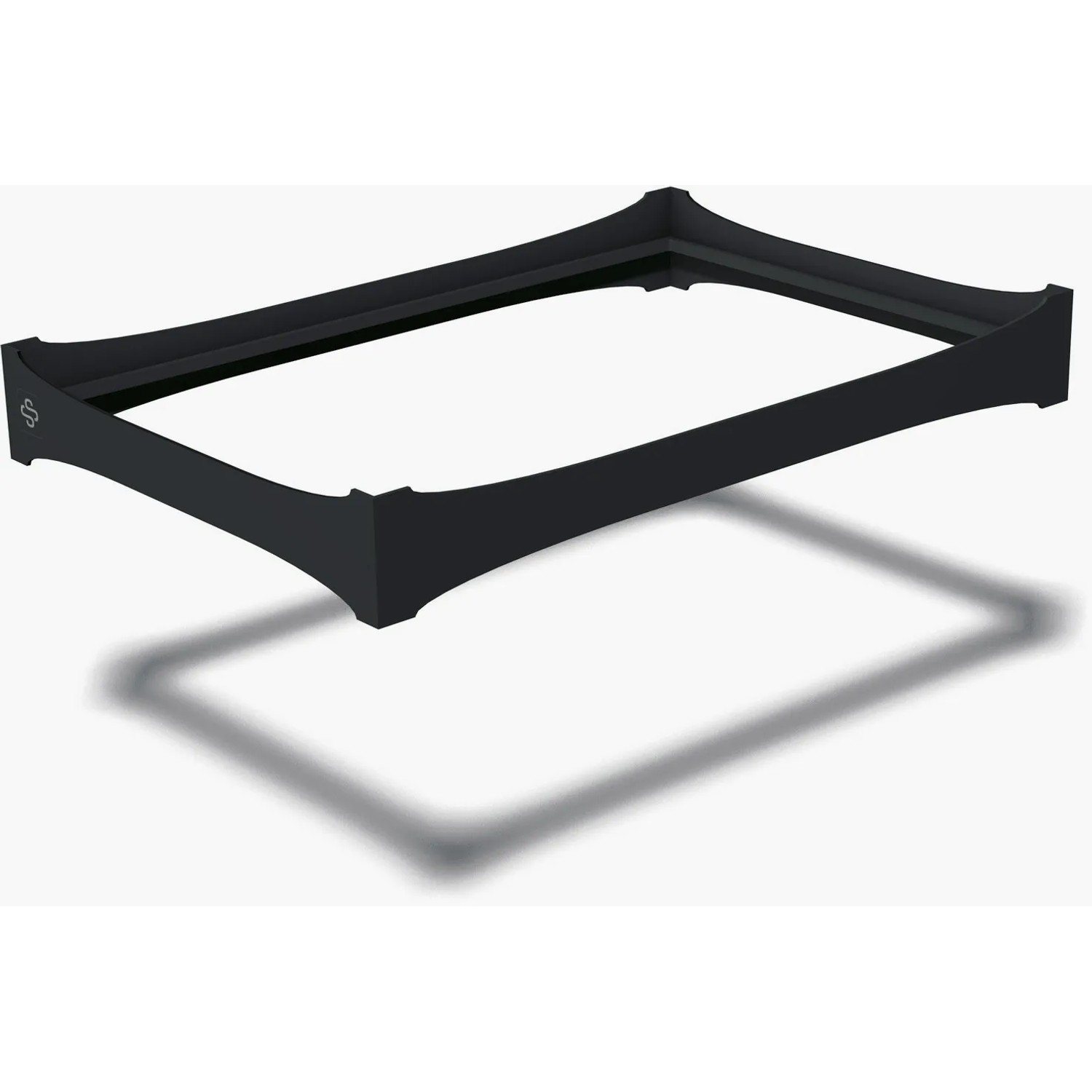 Schwarzer Eurobox-System Adapterring für 40x30 cm Box zur Volumenvergrößerung.