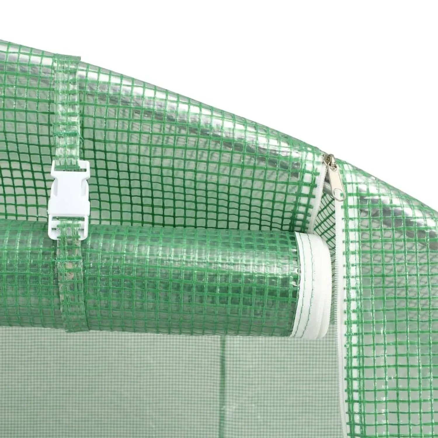 vidaXL Gewächshaus mit Stahlrahmen Grün 36 m² 18x2x2 m 3188024_8