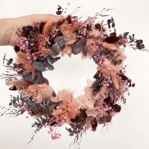 Lykke&You Adventskranz Trockenblumen für Kerzentablett T