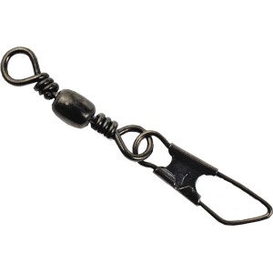 Westline Karabinerwirbel brüniert Gr. 2, Tönnchenwirbel mit Karabiner für Angler.