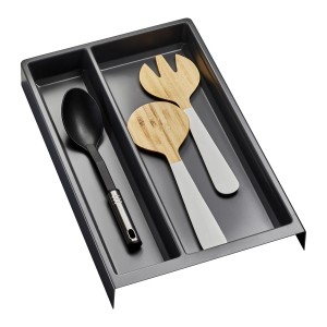 SOTECH Mehrzweckeinsatz SEPARADO Individual Schiefergrau Genarbt 300x474x51 mm Schubladeneinsatz Ab 40cm Schrankbreite