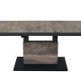 Rechteckiger Siena Garden Gartentisch Talina, washed grau, 90x160 cm, mit Keramikplatte und Aluminiumgestell.