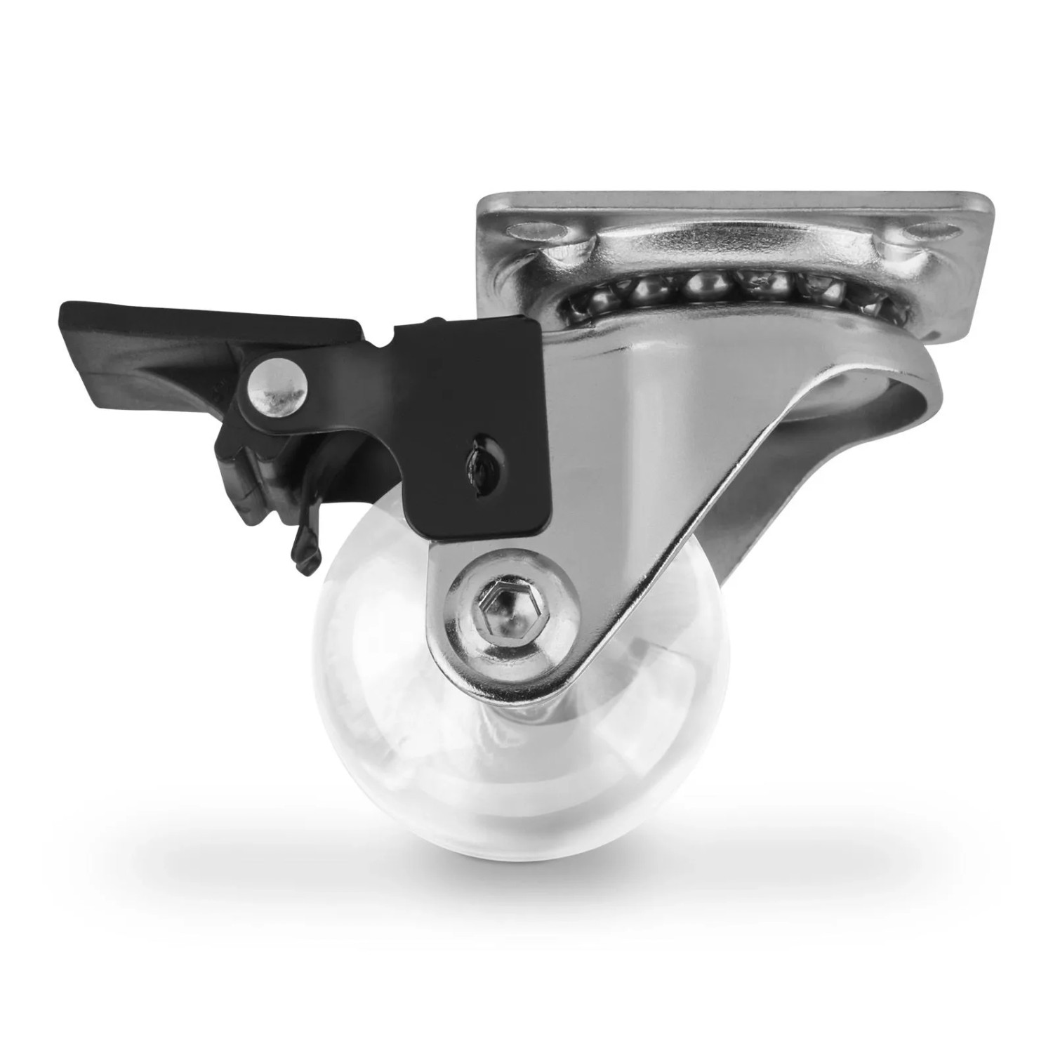 SOTECH Möbelrolle SWIFT Ø35 mm Tragkraft Bis 35 Kg Je Rolle Transparent mit Feststeller SOTECH Möbelrolle SWIFT Ø35 mm T...