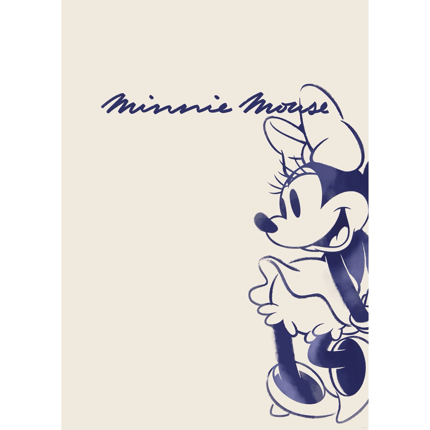 Komar Wandbild Disney Minnie Mouse Sweet Dancing 50 cm x 70 cm Beige günstig online kaufen