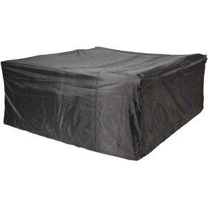 Anthrazitfarbene Aerocover Schutzhülle für Lounge-Sets, 70x255x255 cm.