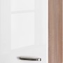 Flex-Well Oberschrank Valero, 40x55 cm, Hochglanz Weiß/Sonoma Eiche, Küchen-Hängeschrank