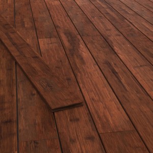 Dreamdeck Bambus Terrassendielen, braun, glatt/genutet, 2x14x220cm.