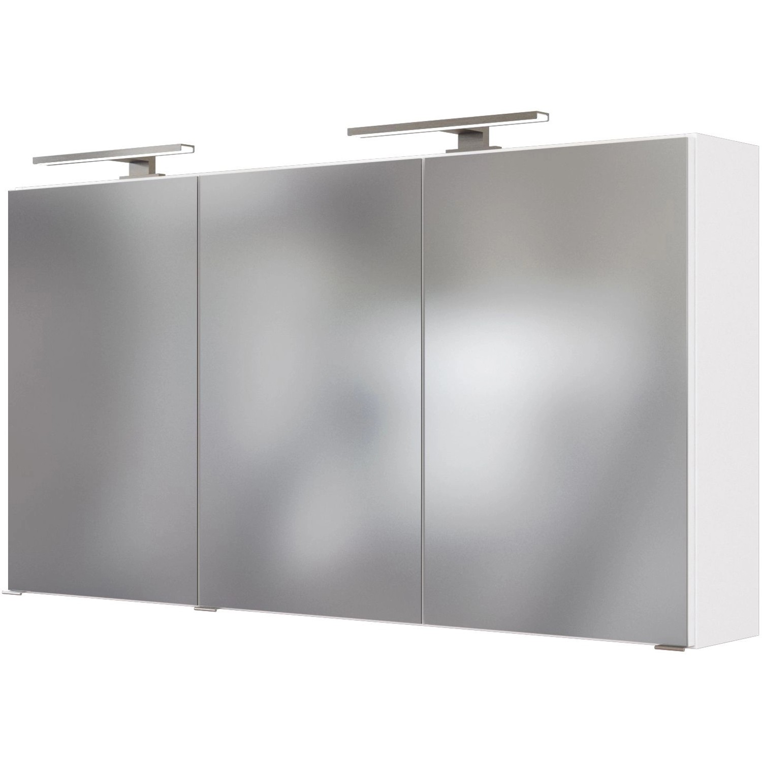 Held Spiegelschrank Monza Weiß 120 cm mit Softclose Türen