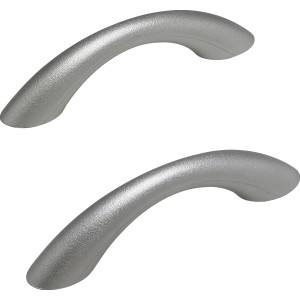 Ottofond Atlanta Badewannengriffe, 2er Set, silberfarben für sicheren Ein- und Ausstieg.