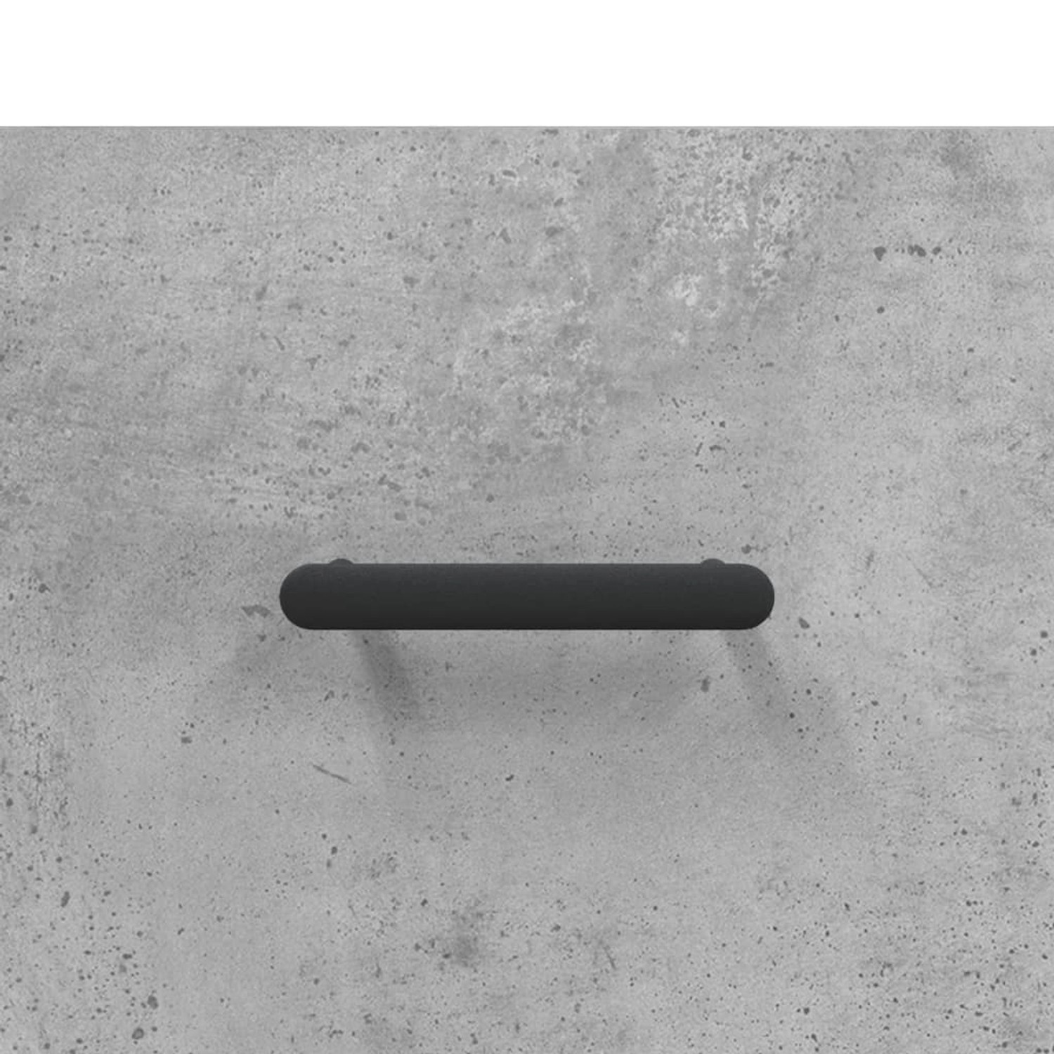 Detailansicht: Betongrauer Wand-Nachttisch mit Griff, Teil der vidaXL Büroschrank-Serie.