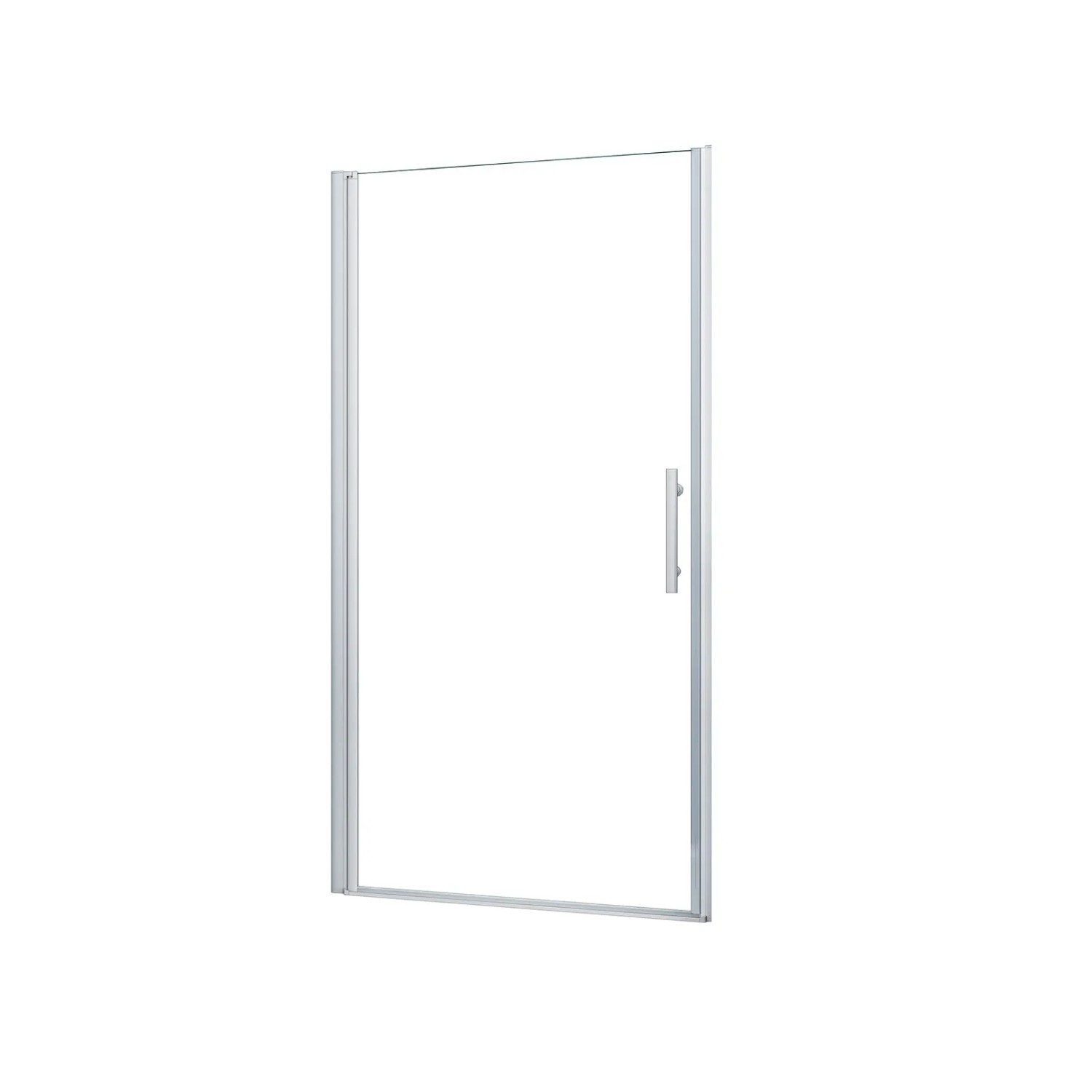 AICA Nischentür 90x185cm Weiß-Rahmen Duschkabine Duschabtrennung Pendeltür günstig online kaufen