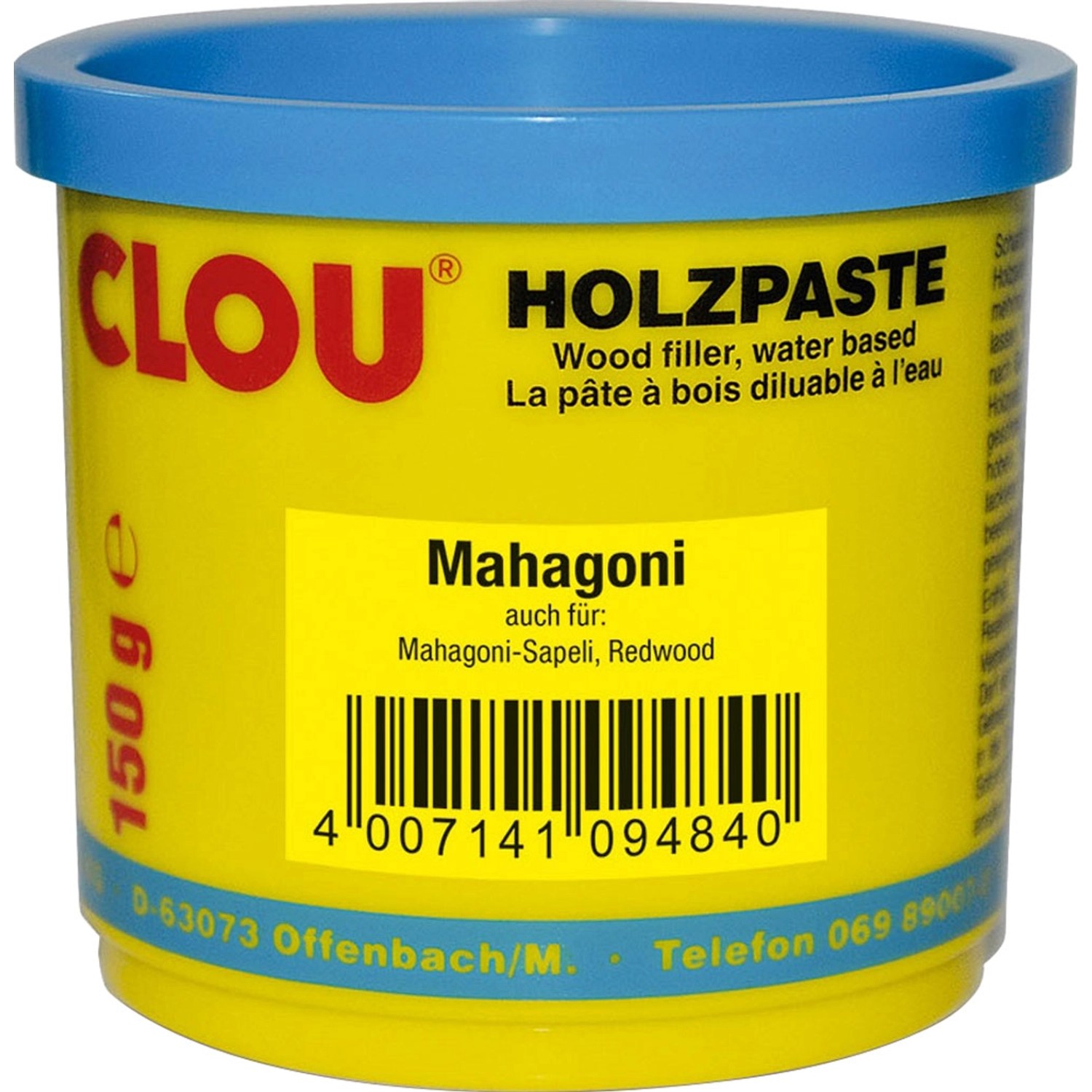 Clou Holzpaste wasserverdünnbar Mahagoni 150 g günstig online kaufen