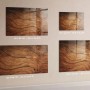 Tulup Glasmagnettafel Altes Holz, 100x70 cm. Magnetisches Whiteboard für Büro und Zuhause.