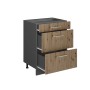 Vicco Küchenunterschrank R-Line, Artisan Eiche/Anthrazit, 60 cm, mit 3 Schubladen.