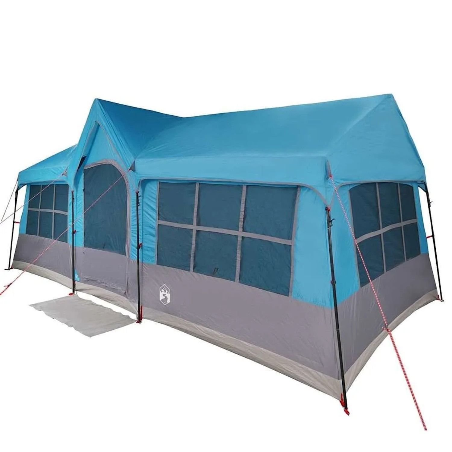 vidaXL Zelte mit Dach Blau 622 x 295 x 238 cm Polyester 4100701