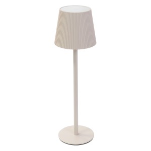 ML-Design LED Tischlampe Kabellos mit Touch Creme Ø10x36 cm Dimmbar