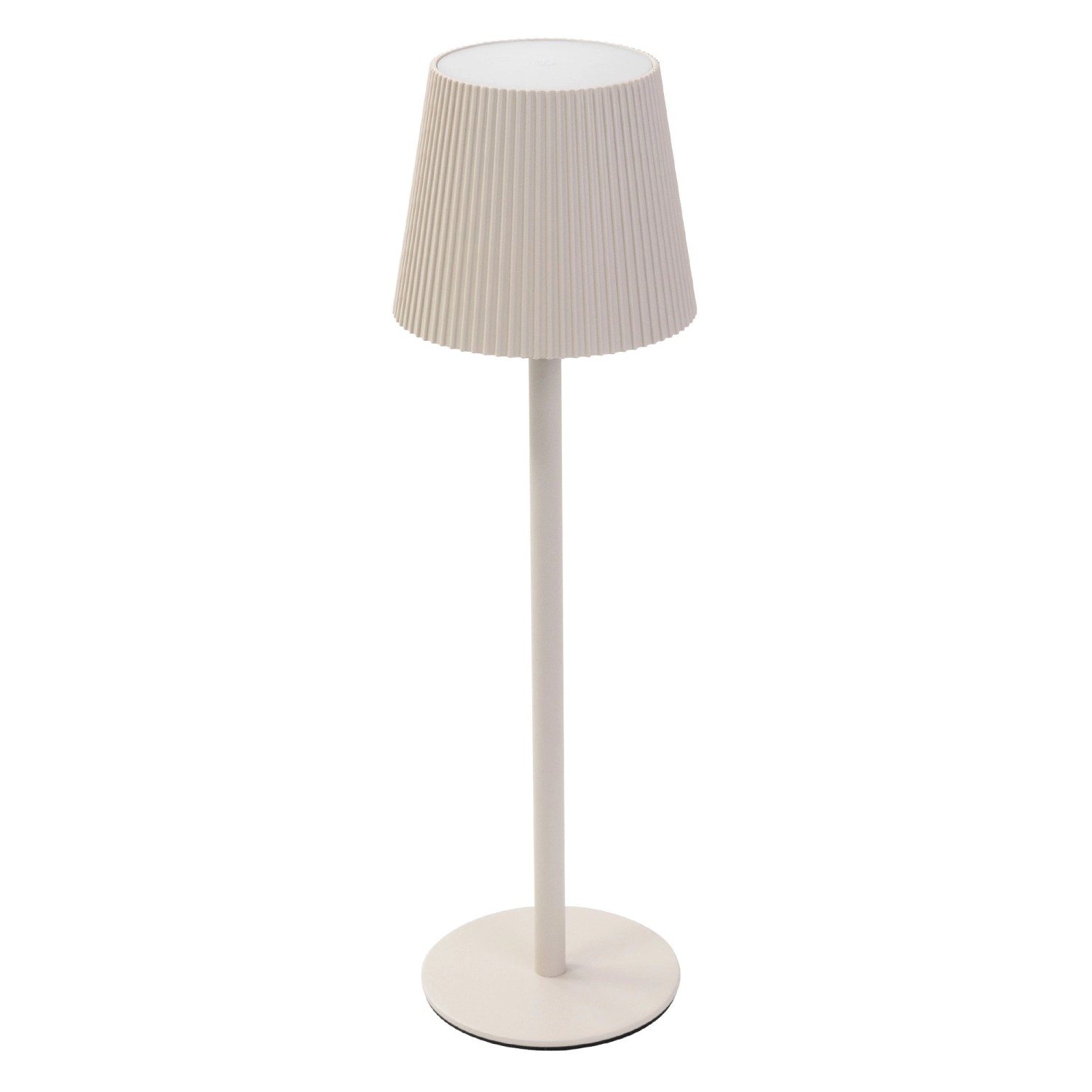ML-Design LED Tischlampe Kabellos mit Touch Creme Ø10x36 cm Dimmbar günstig online kaufen