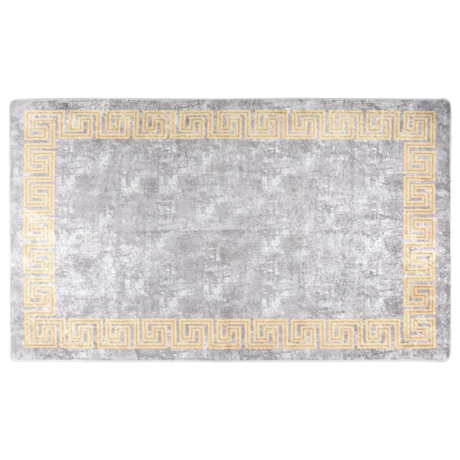 vidaXL Teppich Waschbar Grau Und Golden 150x230 Cm Rutschfest 1908764 günstig online kaufen