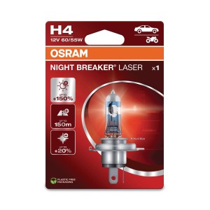 Osram Night Breaker Laser H4-LED 2.0 Fahrzeuglampe in Verpackung.