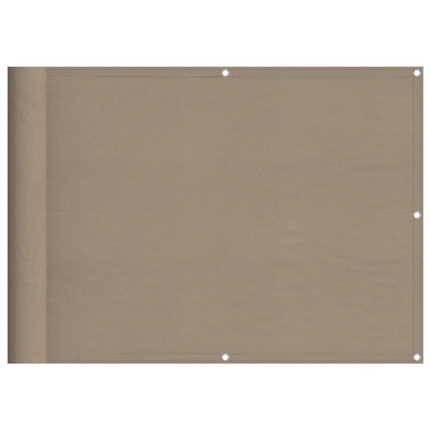 vidaXL Balkon-Sichtschutz Taupe 75x800 cm 100 % Polyester-Oxford 4000236 günstig online kaufen