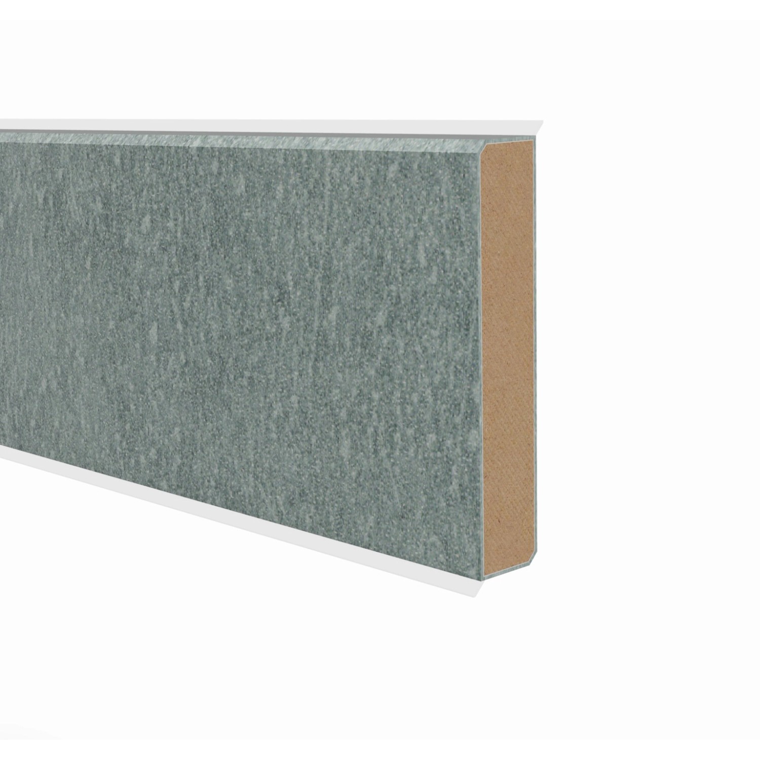Image of Sockelleiste Cubu 60 Stone & Style Beton Grau 13 mm x 60 mm Länge 2500 mm