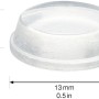 Wagner Topffuß, transparent, Ø 13mm, selbstklebend, 24er Set für Zubehör für Pflanztöpfe.