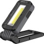 Solidline Arbeitsleuchte SAL1R LED, robuste Werkstattlampe mit Akku und Halterung.
