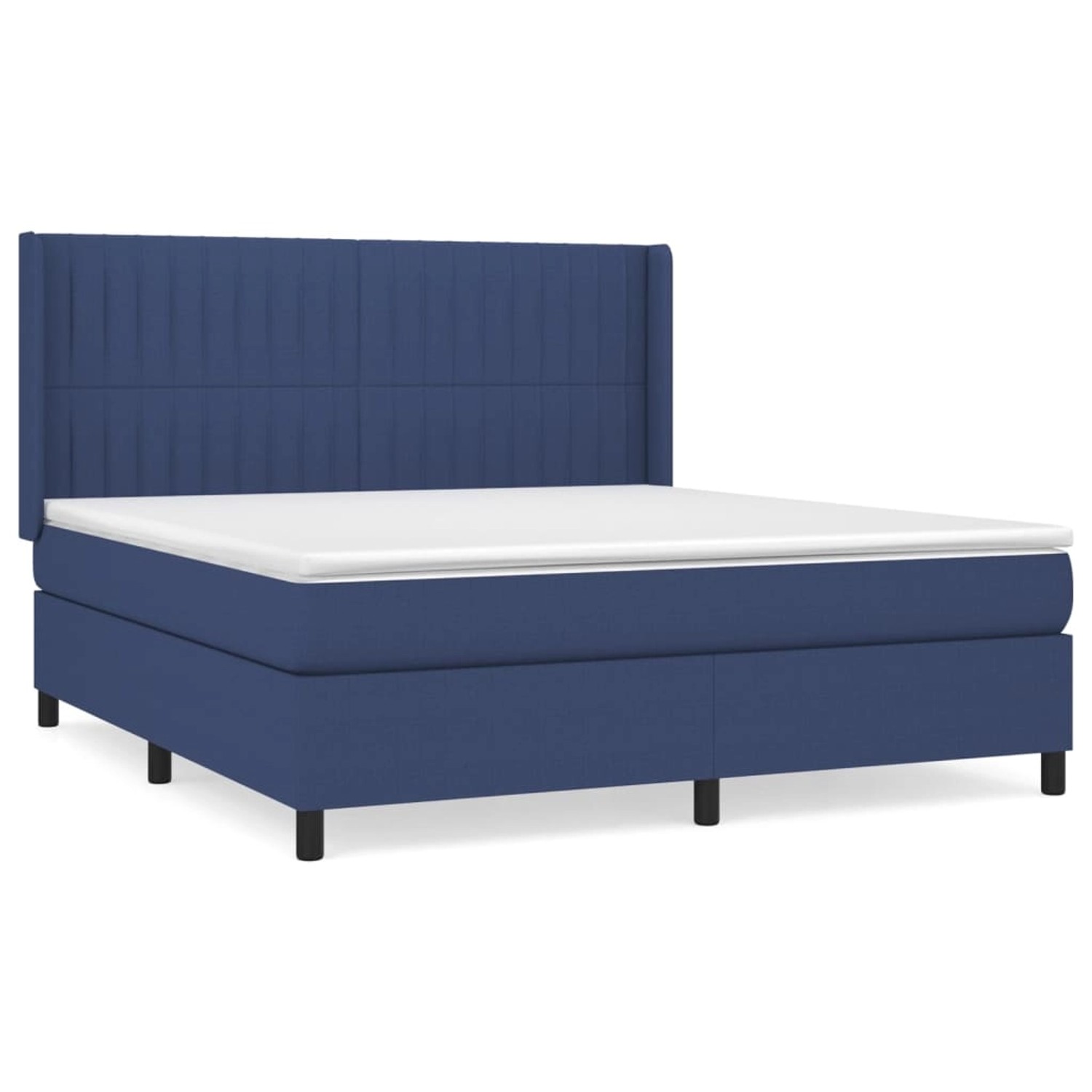 vidaXL Boxspringbett mit Matratze Blau 180x200 cm Stoff1377516 günstig online kaufen