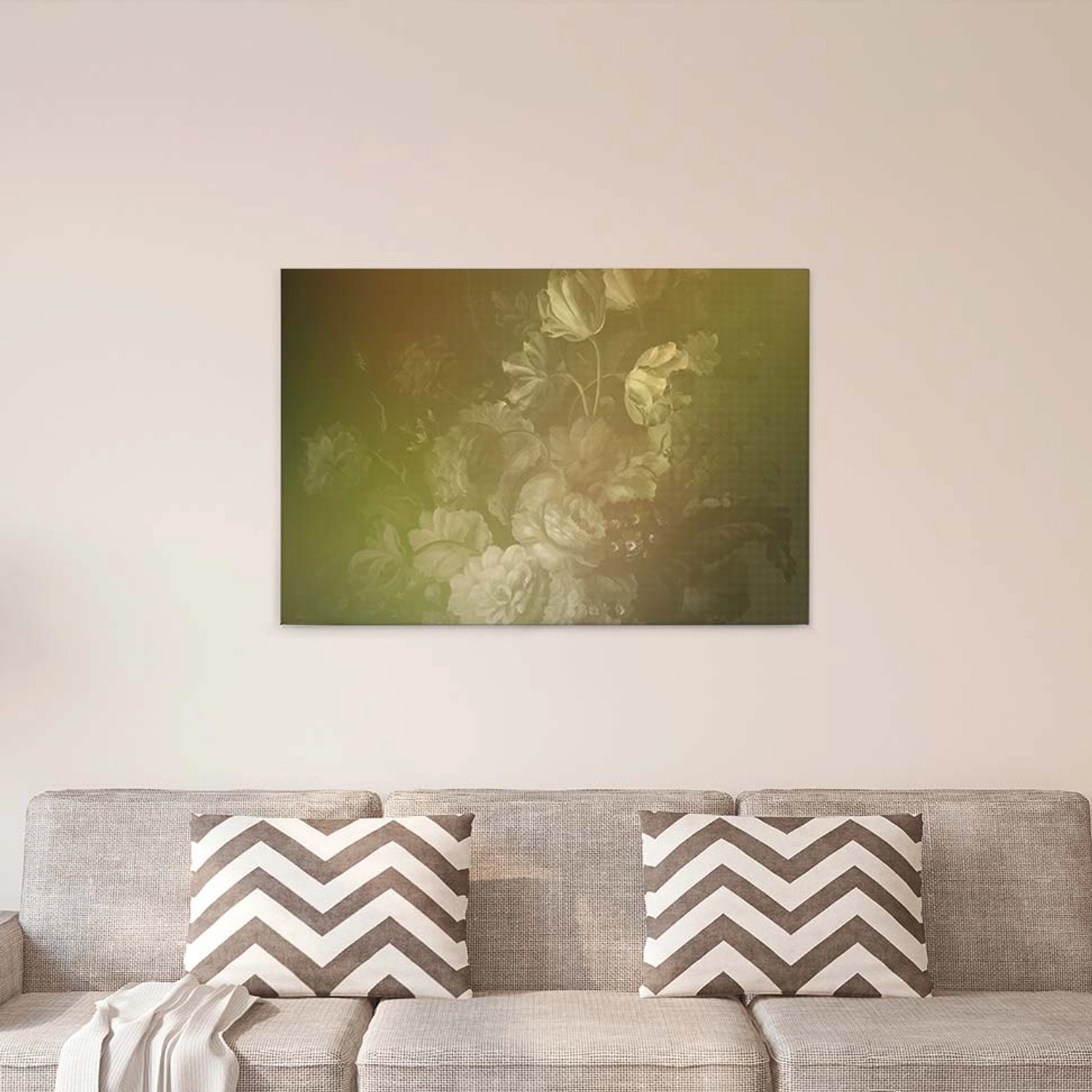 Bricoflor Stillleben Leinwand Bild Mit Blumen Ölgemälde Wandbild Für Wohnzimmer Und Esszimmer Canvas Leinwandbild Mit Tu