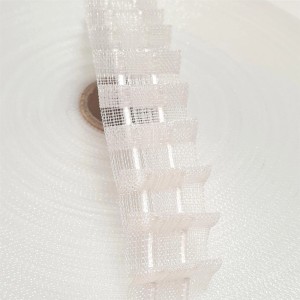 Bestgoodies Gardinenband Bleistiftband, transparent, 25mm breit, 5m Rolle für Fenstervorhänge.