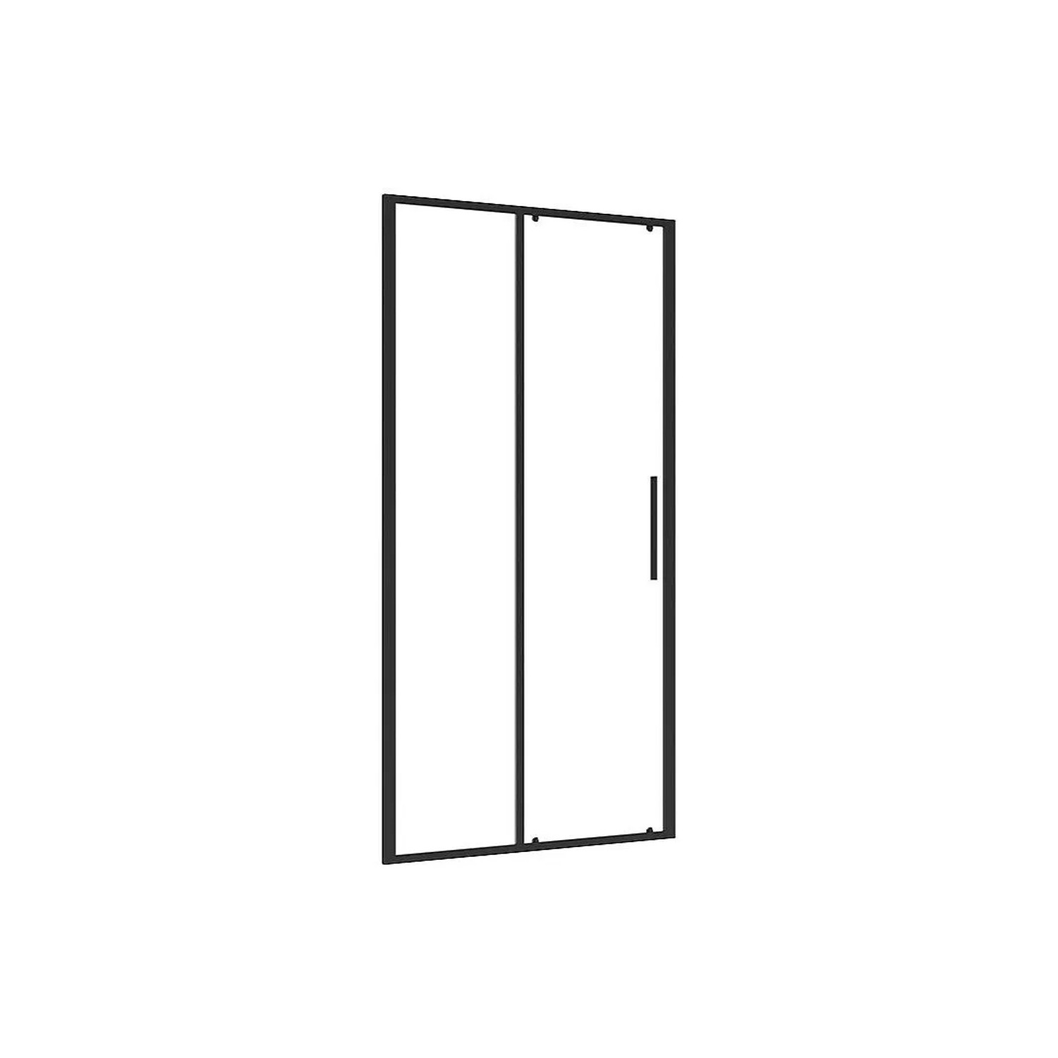 Vente-unique Duschtür Toroni Schwarz 100 cm