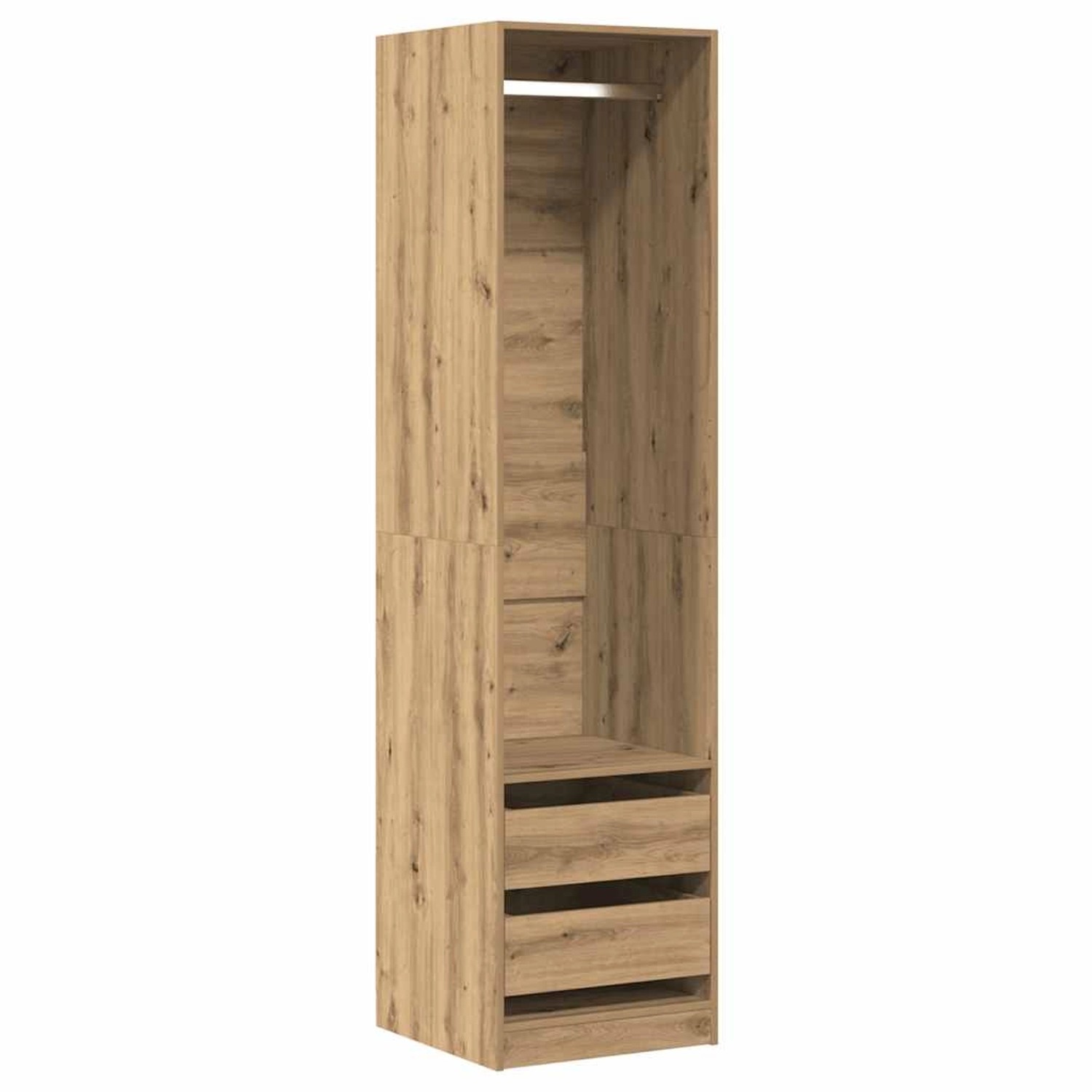 vidaXL Kleiderschrank Artisan-Eiche 50x50x200 cm Holzwerkstoff 3318629 günstig online kaufen