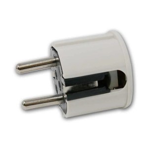 world-trading-net Winkel-Stecker Weiß mit Schutzkontakt 250V 16A