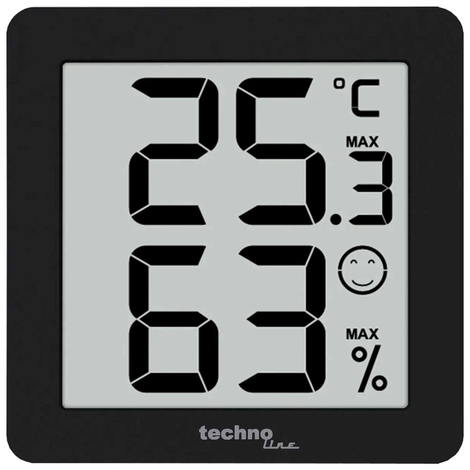 technoline Thermo-/Hygrometer 3erSet WS 9425 Schwarz
