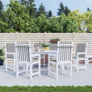 vidaXL Gartenstuhlauflagen für Niedriglehner 6 Stk Grau Oxford-Gewebe 314132
