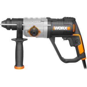 Worx 800 W Bohrhammer WX339, ideal zum Bohren in Stein und Beton. Leistungsstark und vielseitig.
