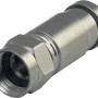Schwaiger F-Verpressstecker, Ø 7 mm, für RG 6 Koaxialkabel im Detail.