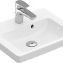 Villeroy & Boch Subway 2.0 Handwaschbecken, Alpinweiß, 45 cm, mit Hahnloch und Armatur.